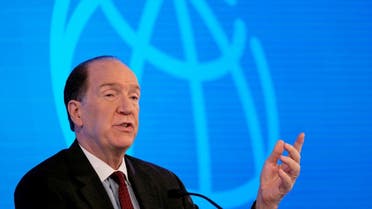 World Bank President David Malpass holds a news conference at the headquarters of the International Monetary Fund during the annual meetings of the two organizations in Washington, US, on October 13, 2022. (Reuters)