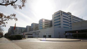 View of the Hospital La Fe where a patient suspected by the health authorities as a possible first case of the deadly Marburg disease is quarantined, in Valencia, Spain, on February 25, 2023. (Reuters)