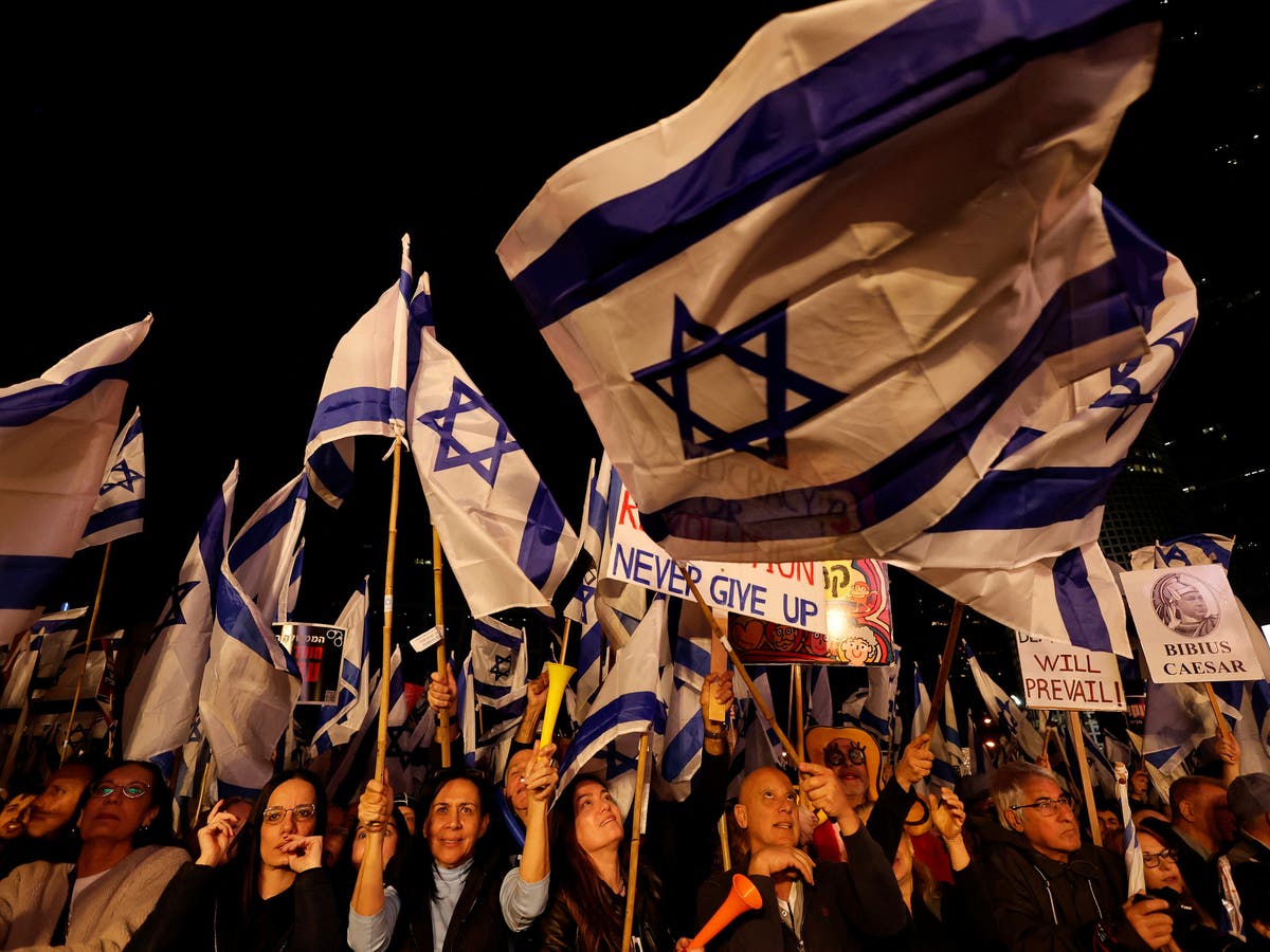 Mass protests in Israel as controversial overhauls advance | Al Arabiya  English