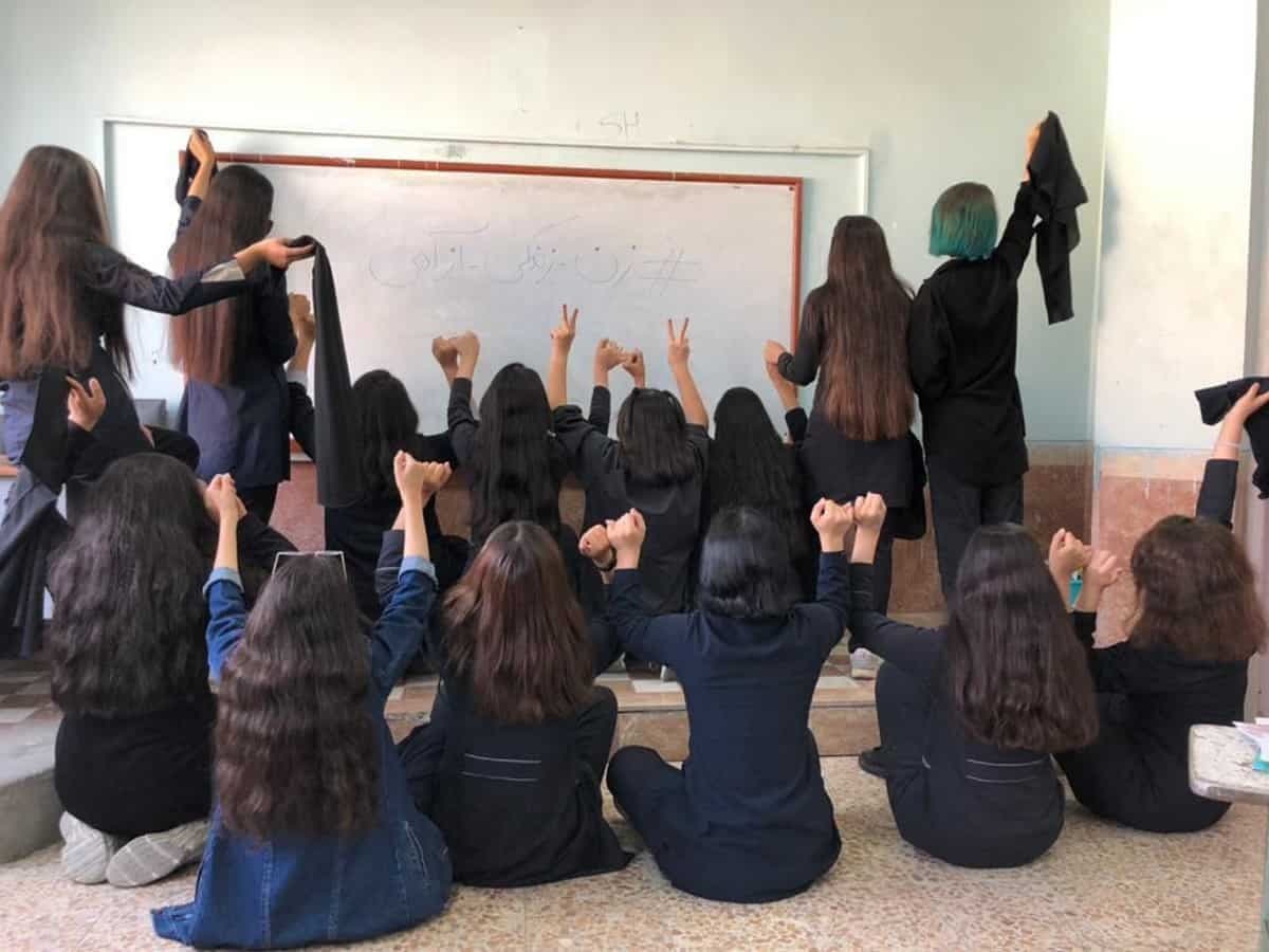 School Xxxx Com Com Video Hd - Iranian schoolgirls 'forced to watch porn' to dissuade protests: Report |  Al Arabiya English