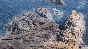 Siccar Point, viewed from the top of the cliff. Image: Angus Miller, Geowalks.