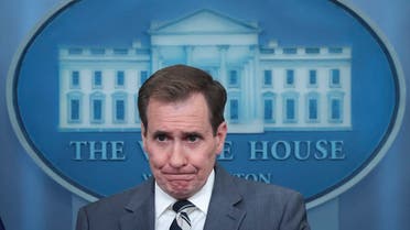 John Kirby, Coordinator for Strategic Communications at the National Security Council, answers questions during the daily press briefing at the White House on March 2, 2023 in Washington, DC. (Getty Images via AFP)