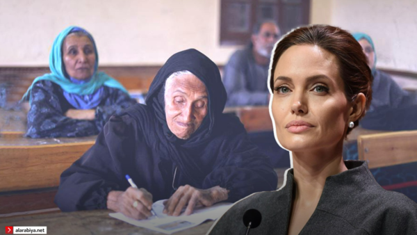 Via Al-Arabiya.net.. The Egyptian elderly woman responds to Angelina Jolie’s support for her