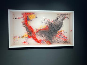 Jean-Jacques Duclaux's artwork 'Untitled' at Art Dubai 2023. (Al Arabiya English / Tala Michel Issa)