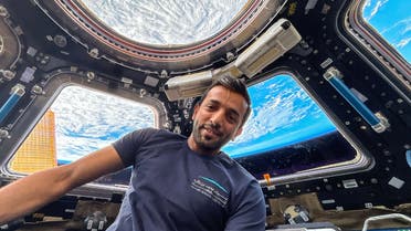 UAE astronaut Sultan al-Neyadi posts a selfie from space. (Twitter)