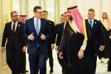 Saudi Arabia's Crown Prince Mohammed bin Salman and Poland's Prime Minister Mateusz Morawiecki in Riyadh. (Supplied)
