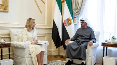 UAE President Sheikh Mohamed bin Zayed Al Nahyan met with Olena Zelenska, the First Lady of Ukraine, and has ordered $4 million of humanitarian aid to children affected by the conflict in the war-torn country.(WAM)