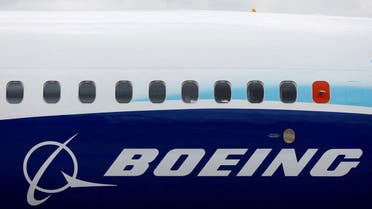 The Boeing logo is seen on the side of a Boeing 737 MAX at the Farnborough International Airshow, in Farnborough, Britain, July 20, 2022. (File photo: Reuters)