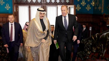 Saudi Arabia's Foreign Minister Prince Faisal bin Farhan meets with Sergey Lavrov