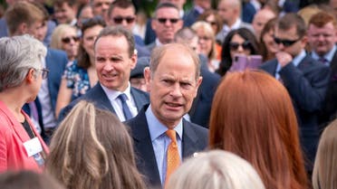 Britain’s Prince Edward, Earl of Wessex, hosts a Gold Award Celebration for Duke of Edinburgh Gold Award holders from across Scotland, in the gardens of the Palace of Holyroodhouse, Edinburgh, Scotland, Britain July 1, 2022. (Pool via Reuters)