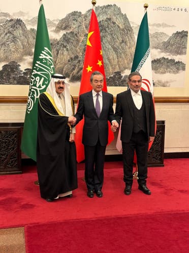 Saudi Arabia and Iran agree to re-establish ties following talks in China. (SPA)