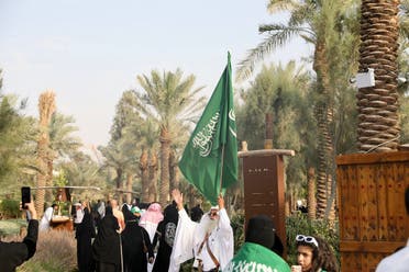 Saudi Arabia’s Flag Day was marked through different events held at Diriyah. (Twitter)