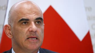 Swiss president defends neutrality, Ukraine arms ban