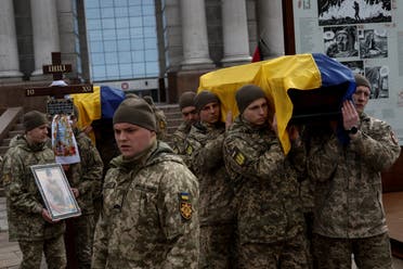 جنازة جنود روس قتلوا في باخموت
