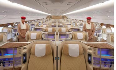 Emirates Airbus A380 business class