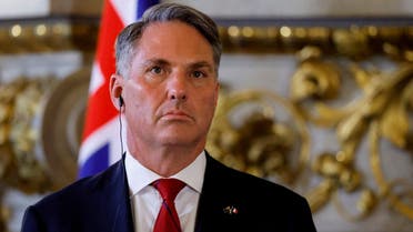 Australia’s Defense Minister Richard Marles attends a joint news conference with France’s Foreign and Defence ministers at the Quai d’Orsay in Paris, France, on January 30, 2023.  (Reuters)