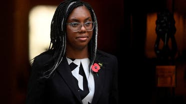 British Secretary of State for International Trade Kemi Badenoch walks outside Number 10 Downing Street, in London, Britain November 8, 2022. (File Photo: Reuters)