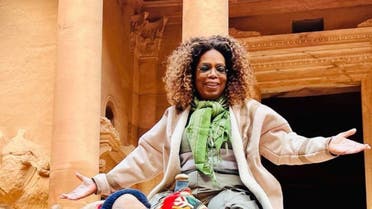 Oprah Winfrey shares a photo of herself riding on a camel in Jordan. (Instagram)