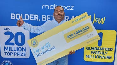 The winner, Indian expat Pradeep, won the jackpot on Saturday as part of Mahzooz’s recent revamp of its prize structure, announced at the beginning of March 2023. (Supplied)