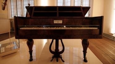 The original last grand piano of Ludwig van Beethoven is seen inside his birth house ahead of his 250th birth anniversary in Bonn, Germany December 13, 2019. (Reuters)