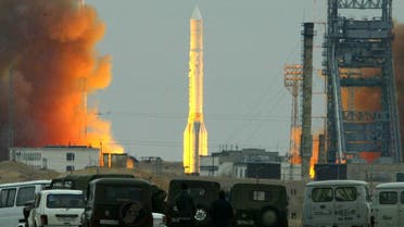 A heavy-weight Proton-K space rocket carrying a military satellite of the Cosmos series is launched at the Russian space center Baikonur in Kazakhstan. (File photo: Reuters) 