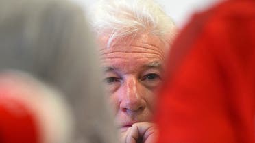 U.S. actor Richard Gere is seen at a news conference in support of an NGO ship Open Arms, which carries stranded migrants, in Lampedusa, Italy, August 10, 2019. REUTERS/Guglielmo Mangiapane