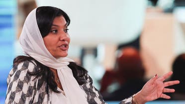 Saudi Arabia's Ambassador to United States, Princess Reema bint Bandar bin Sultan bin Abdulaziz Al Saud, speaks at the Future Investment Initiative conference, in Riyadh, Saudi Arabia, October 25, 2022. (File photo: Reuters)