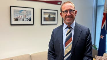New Zealand's Defence Minister Andrew Little poses for a picture in Wellington, New Zealand, March 30, 2023. REUTERS/Lucy Craymer