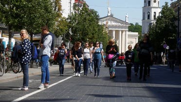 People walk at Gediminas street in Vilnius, Lithuania. (File photo: Reuters)