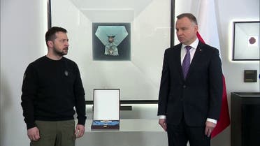 زيلينسكي يلتقي رئيس بولندا في العاصمة وارسو 