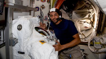 United Arab Emirates' (UAE) astronaut Sultan al-Neyadi. (AFP)