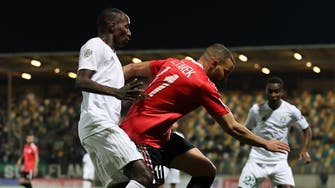 Egypt’s El-Gaish goalkeeper hit with fireworks during Arab Champions Club game