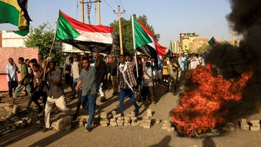Protesters march during a rally marking the anniversary of the April uprising, in Khartoum, Sudan April 6, 2023. (Reuters)