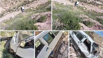 اردنی شہری نے چالان سے تنگ آ کراپنی گاڑی پہاڑی چوٹی سے گرادی