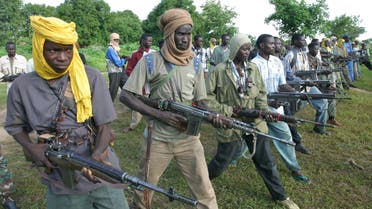 ebels of SPLA (Sudan People's Liberation Army) during training in the Mestre area of western Sudan near to the border with Chad, August 18, 2004. (Reuters)