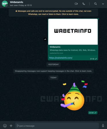 من موقع  WABetaInfo