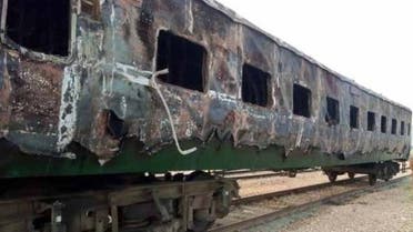 Karachi express train got fire