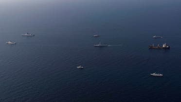 Iranian military carries out naval drills with Russia and China in the Gulf of Oman in March this year. (Reuters)