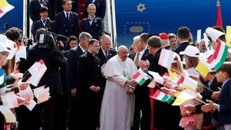 Pope Francis arrives in Hungary for three-day visit