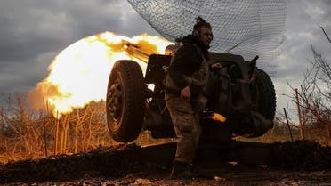 Ukrainian service members from a 3rd separate assault brigade of the Armed Forces of Ukraine, fire a howitzer D30 at a front line, amid Russia's attack on Ukraine, near the city of Bakhmut, Ukraine April 23, 2023. REUTERS/Sofiia Gatilova