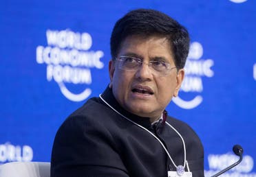 File photo of India’s Commerce Minister Piyush Goyal taking part at the panel discussion during the World Economic Forum 2022 (WEF) in Davos, Switzerland. (Reuters)