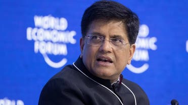 File photo of India’s Commerce Minister Piyush Goyal taking part at the panel discussion during the World Economic Forum 2022 (WEF) in Davos, Switzerland. (Reuters)