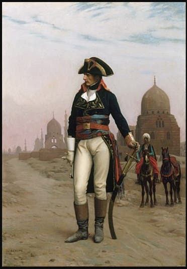 رسم لنابليون في القاهرة بريشة جان ليون جيروم، القرن التاسع عشر (ويكيبيديا)