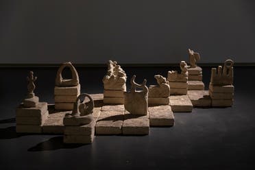 Rand Abdul Jabbar's 'May it be remembered,' 2022. Video with sound and mud brick sculptures. Duration: 7 minutes. Dimensions variable. (Image courtesy: 421) 