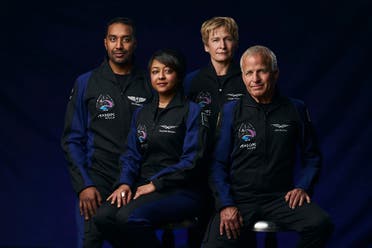 Rayyanah Barnawi (L) and Ali al-Qarni (L), are part of the four-person Axiom Mission 2 (Ax-2) space crew aiming to blast off from the Kennedy Space Center in Florida. (Twitter)