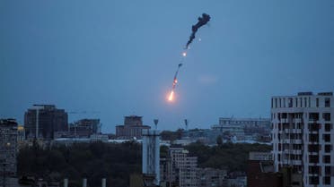 An explosion of a drone is seen in the sky over the city during a Russian drone strike, amid Russia's attack on Ukraine, in Kyiv, Ukraine May 4, 2023. (File photo: Reuters)