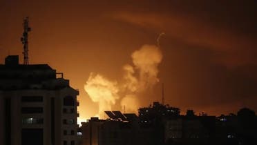 غزہ پر اسرائیلی بمباری ۔ 6 اپریل 2023 کا منظر۔ فرانس پریس