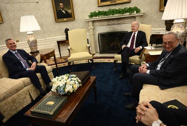 During a meeting with Biden