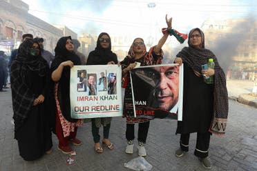من التظاهرات التي تعم باكستان تنديدا باعتقال عمران خان - فرانس برس