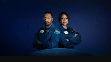 The Kingdom’s first ever astronauts Ali al-Qarni and Rayyanah Barnawi. (SPA)